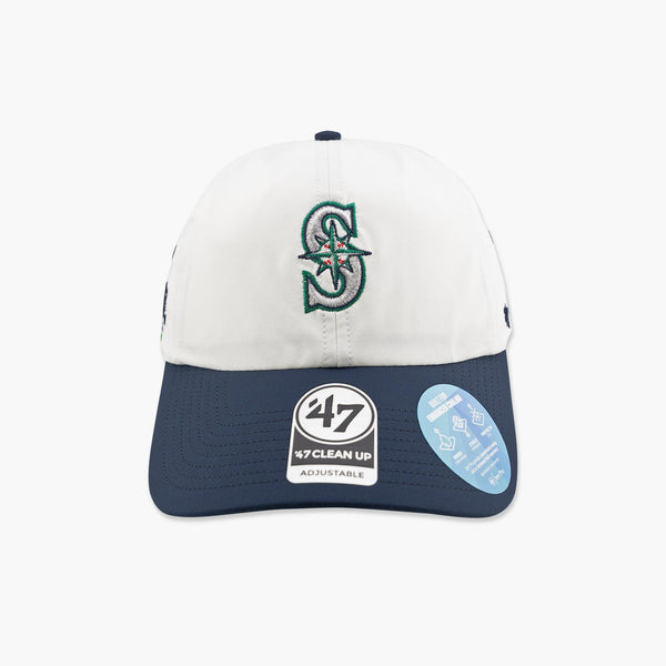 Seattle Mariners Chalk Flagbound Clean Up Adjustable Hat