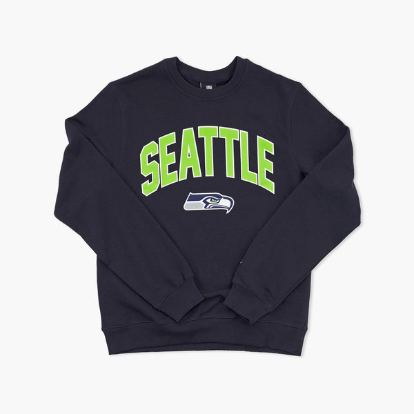 Seattle Seahawks Navy Action Crewneck