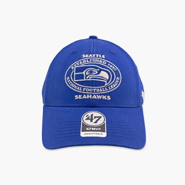 Seattle Seahawks Royal Circle Tone MVP Adjustable Hat
