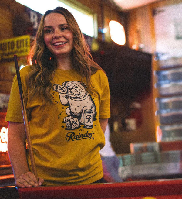 Rainier Beer Antique Gold Raindog T-Shirt