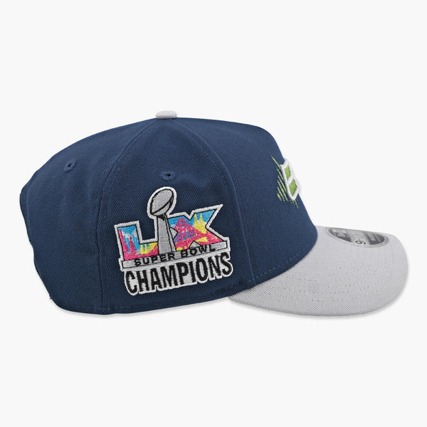 Seattle Seahawks Two-Tone Rivalry Super Bowl LX Champions Side Patch Snapback