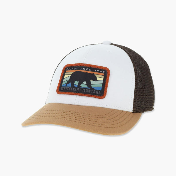 Flow Ride White/Caramel/Brown Whitefish Youth Trucker Hat