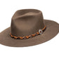 Finn Wide Stiff Brim Hat - Serpent Brown