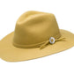 Phoebe Wide Brim Wool Hat - Gold